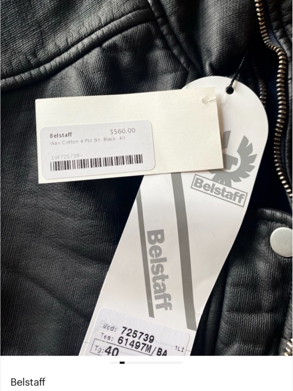 Belstaff Black Waxed Cotton - Panel Jacket - Picture 3 of 15